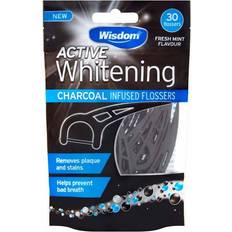 Teeth whitening charcoal Wisdom Active Whitening Charcoal Floss Harps Pack Of