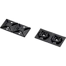 Kabelbinder Panduit Anker For Kabelbinder Med Lim 25x25 I Pakker A 100 Styk Sort