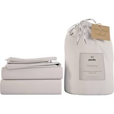 Panda Panda London Pure White Bamboo Duvet Cover Blue, White