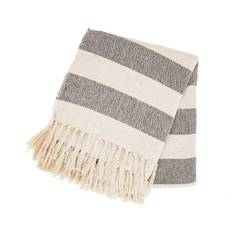 Sass & Belle Scandi Boho Stripe Blanket Blankets Black