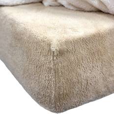 Bed Sheets Brentfords Brentfords Teddy Fleece Fitted Bed Sheet Brown