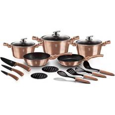 Oro Set di pentole Berlinger Haus Rose Gold 17 Pcs Set Cookware Set with lid