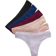 Hanes Women's Microfiber Stretch Thong Underwear