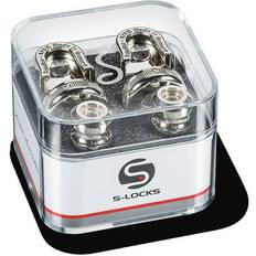 Schaller Guitar Strap Lock Nickel Pair Straplocks: Instrument Component