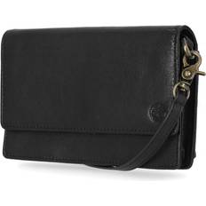 Handväska dam läder Timberland Dam läder Crossbody Wallet Purse RFID axelväska i läder, Schwarz (Cav)