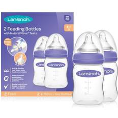 Lansinoh 2 Feeding Bottles 160ml 2-pack