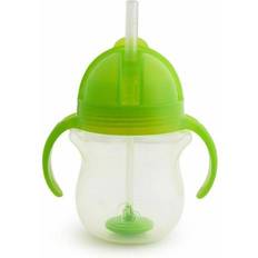 Munchkin Auslaufsichere Becher Munchkin Click Lock Tip & Sip Tasse mit Strohhalm mit Gewichten Green 6 m 207 ml