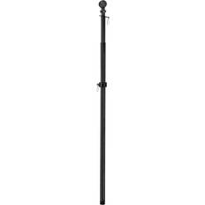 Green Flagpoles Evergreen Flag Stands Black Extendable Flag Pole