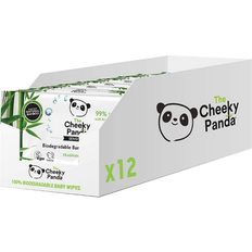 Bamboo Baby Care The Cheeky Panda Bamboo Biodegradable Baby Wipes 12-pack 768 pcs