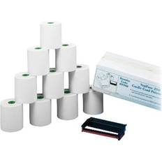 Red Receipt Rolls PM Company Paper Rolls, Credit Verification, 2-1/4' 70