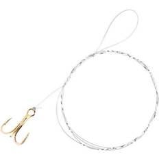 Fishing Accessories Eagle Claw Gold Snelled Treble Hook