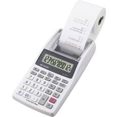 Sharp EL-1611 V Calculator with built-in printer White Display (digits) 12 battery-powered, mains-powered (W x H x D) 99 x 42 x 191 mm