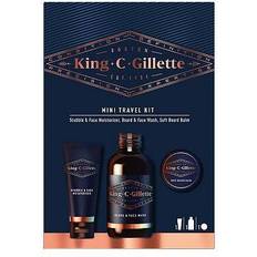 Gillette Bartwachs & -balsam Gillette King C Beardwash 60Ml, Beardbalm 25Ml, Moisturiser 30Ml Minis