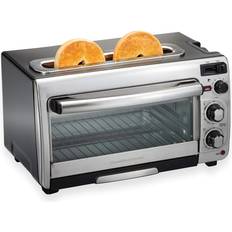 Toaster oven toaster combo Hamilton Beach 2-in-1 Countertop Silver, Black