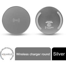 Aquarius Universal Wireless Charging Pad Round Silver