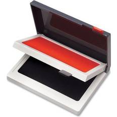 Red Sketch & Drawing Pads Cosco Two-Color Felt Stamp Pads, Red/Black, 2 x 4 (090468) Quill