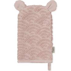 Rose Serviettes de bébé Cam Cam Copenhagen Gant De Bain Avec Oreilles GOTS Rose Poussiéreux