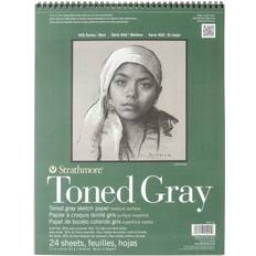 Strathmore Arts et Métiers Strathmore Toned Sketch Spiral Pad 11"X14"-Gray 24 Sheets