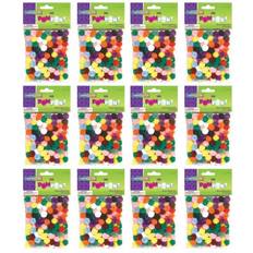 Crafts Creativity Street Creativity StreetÂ 0.5" Bright Hues Pom Poms, 12 Packs of 100 MichaelsÂ Multicolor 0.5"