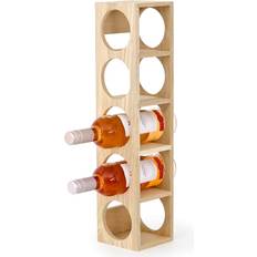 Wireworks Oak Wine O Five Bottle Rack Botellero