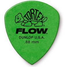 Dunlop Tortex Flow Guitar Picks, 0.88mm Gauge, Green, 72-Pack