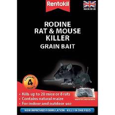 Rentokil Rodine Rat and Mouse Killer Grain Bait 4pcs