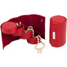 Bey-Berk Swivel Jewelry Roll, Women's, Red