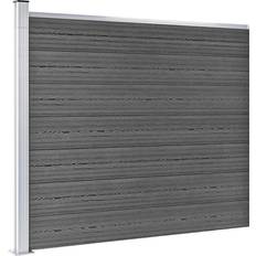 Carcasas vidaXL Set De Paneles De Valla WPC Negro 699x146 cm