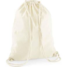 Westford Mill Recycled Cotton Drawstring Bag Noir