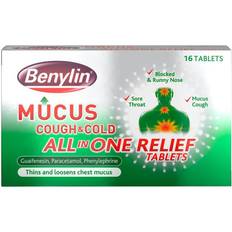 Benylin Mucus Cough & Cold All In One Relief Tablets 16 Tablet