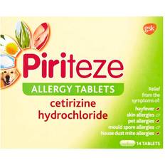 Medicines Piriteze Antihistamine Allergy Relief 14s