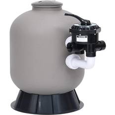 Filterpatronen vidaXL Pool-Sandfilter mit Seitlich Montiertem 6-Wege-Ventil Grau
