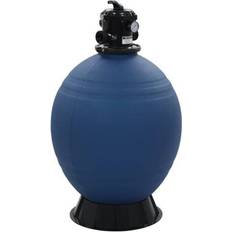 vidaXL Pool Sand Filter with 6 Position Valve Blue 660 mm