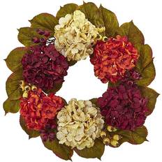 Nearly Natural 20" Hydrangea & Wreath
