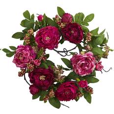 Flowers 20" Peony Wreath