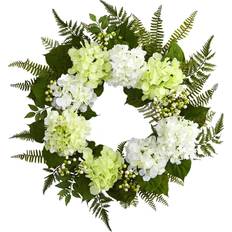 Nearly Natural Hydrangea Wreath