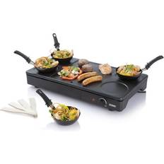 Domo DO8712W Mini Wok Crepe Maker E Grill 1000W