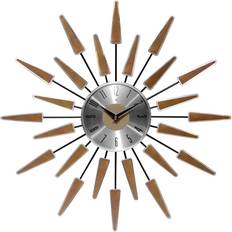 Wall Clocks Infinity Instruments Satellite Starburst Mid-Century Modern Large Wall Clock