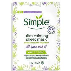 Simple Facial Masks Simple Kind to Skin Ultra Calming Hemp Sheet Mask 1pc