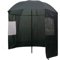 Grønne Parasoll & Tilbehør vidaXL Fishing Umbrella Green 240x210 300cm