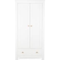 CuddleCo Aylesbury 2 Door Double Wardrobe White & Ash