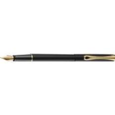 Guld Fyldepenne Diplomatico Diplomat Fountain pen Traveler black/gold M
