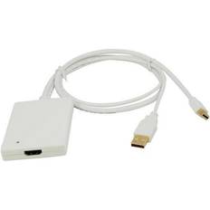 Urban-Factory Mini DisplayPort/USB A-HDMI M-F Adapter