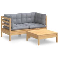 vidaXL 3096015 Loungeset, 1 Bord inkl. 2 Stolar & 2 Soffor