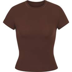 Brown - Women T-shirts & Tank Tops SKIMS Fits Everybody T-shirt - Cocoa