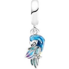 Pandora Jungle Paradise Parrot Dangle Charm - Silver/Multicolour