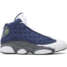 Men - Synthetic Shoes Nike Air Jordan 13 Retro M - Navy/Carolina Blue/Flint Grey/White