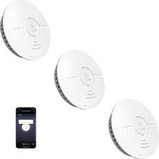 Smart Home Wifi Smoke Detector - 3-pack