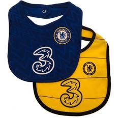 Chelsea FC Baby Bibs (Pack of 2) Jaune/Multicolore/Bleu