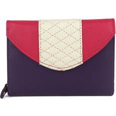 Eastern Counties Leather Tia Quilted Purse size Purple/Pink